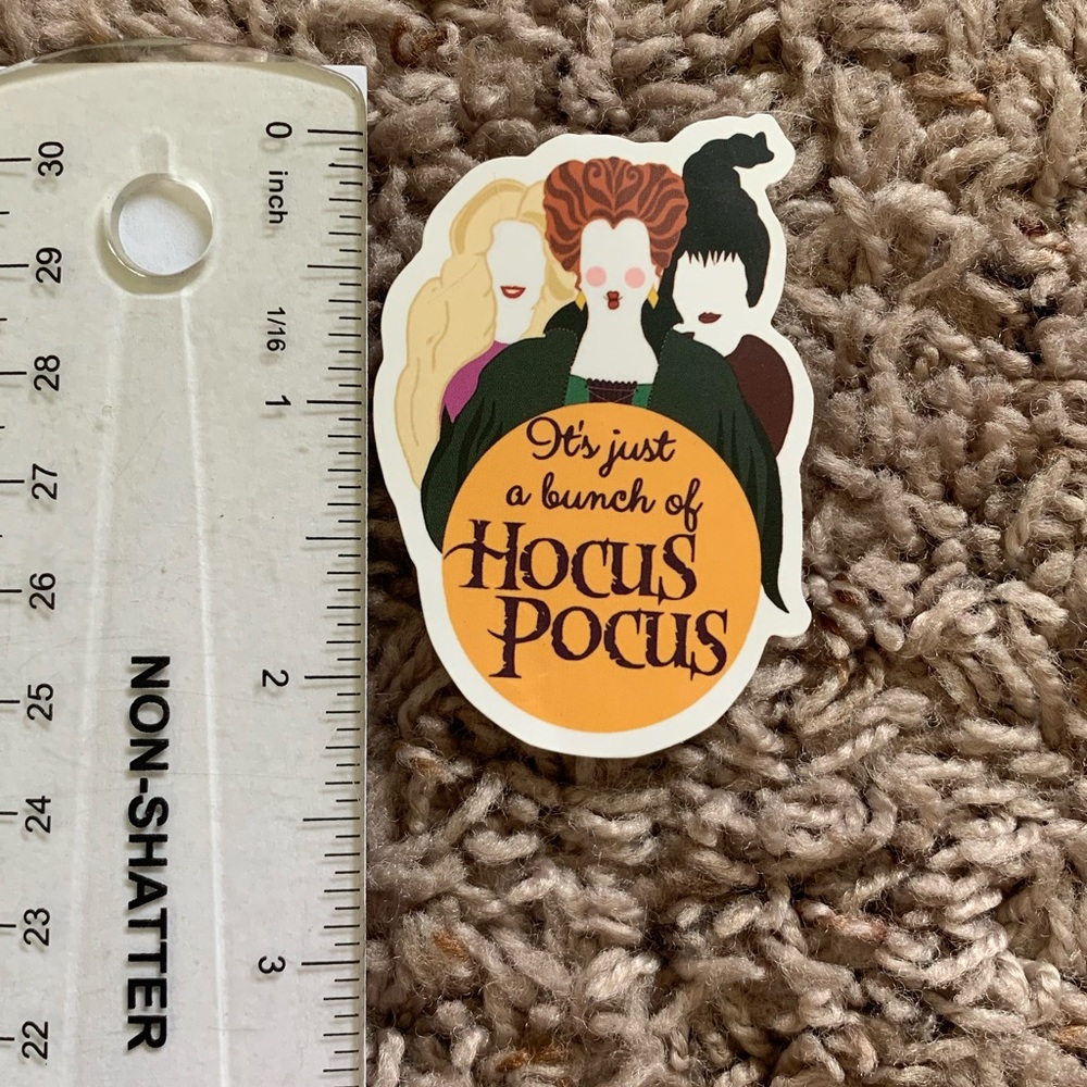 6/$12 Hocus Pocus Vinyl Sticker Matte - Picture 2 of 2